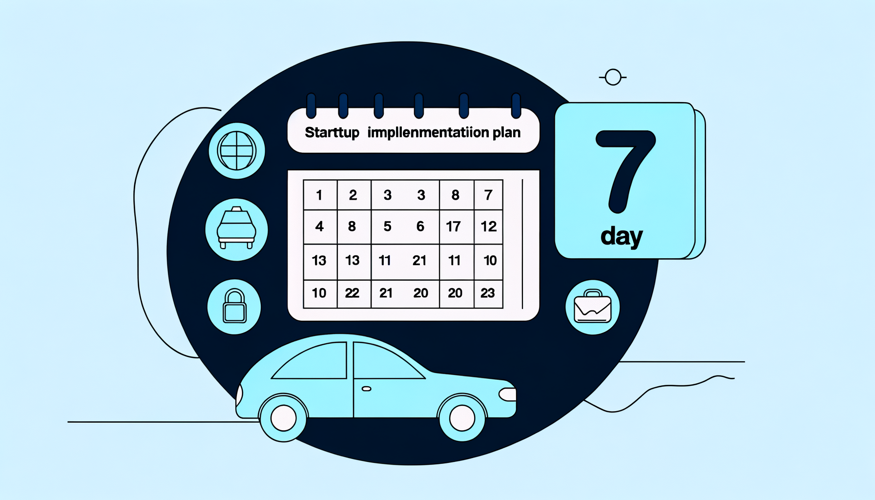 Arranque en 7 días: plan de implementación para tu base de taxis